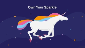 Glitter Unicorn Wallpaper