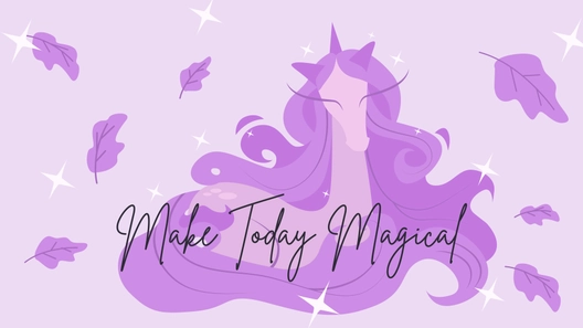 Purple Unicorn Wallpaper