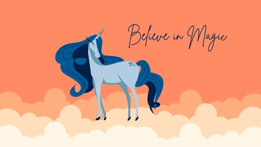 Blue Unicorn Wallpaper