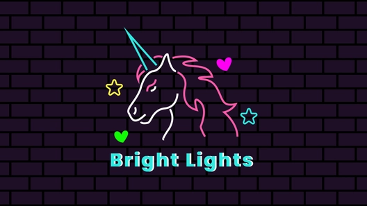 Neon Unicorn Wallpaper