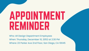 Employee Appointment Card