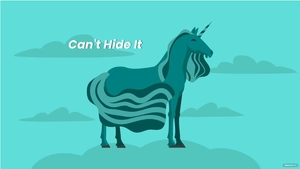 Teal Unicorn Wallpaper