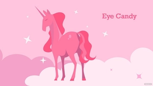 Light Pink Unicorn Wallpaper