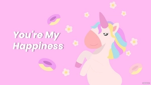 Happy Unicorn Wallpaper