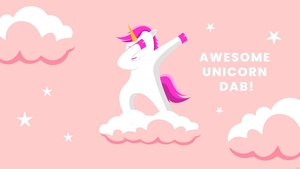 Dabbing Unicorn Wallpaper