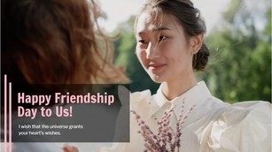 Free Friendship Day Wishes Video Template to Edit Online