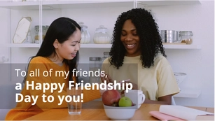 Free Happy Friendship Day Card Video Template to Edit Online