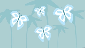 Light Blue Butterfly Background