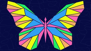 Abstract Butterfly Background