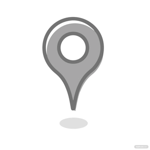 Grey Location Clipart