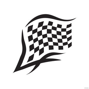 Tribal Racing Flag clipart