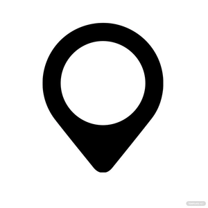 Round Location Clipart