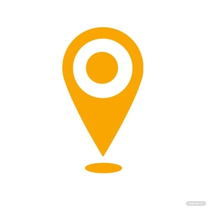 Orange Location Clipart