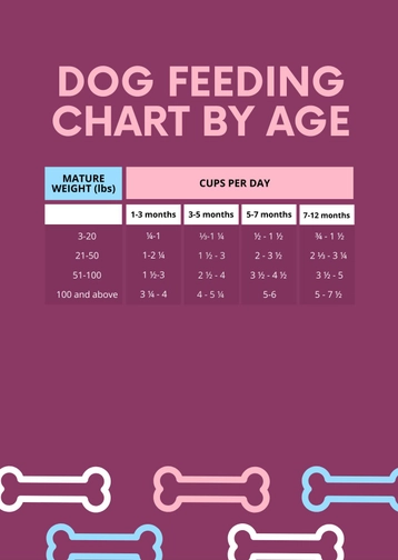 Dog Feeding Chart By Age