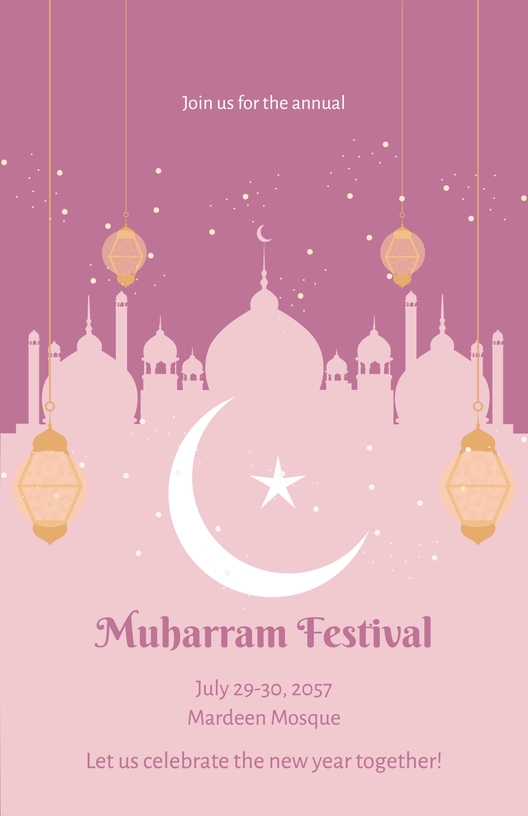 Muharram Festival Poster Template