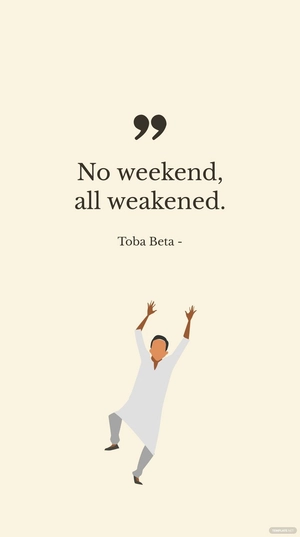 Toba Beta - No weekend, all weakened.