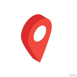 Isometric Location Clipart
