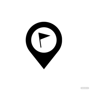 Location Flag Clipart