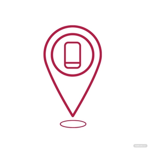 Mobile Location Clipart