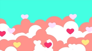 Heart Cloud Background
