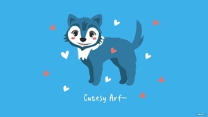 Kawaii Wolf Wallpaper
