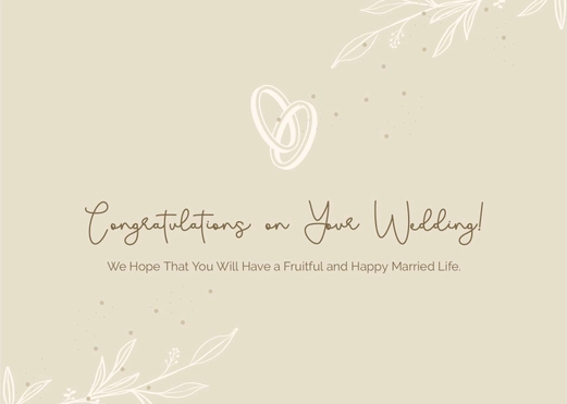 Simple Congratulations Card Template