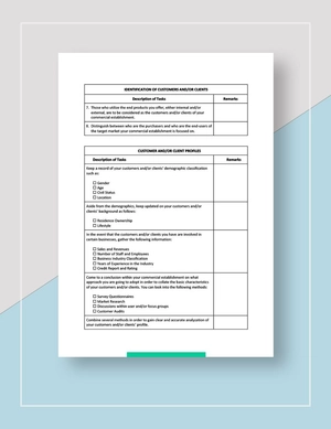 Customer Service Improvement Checklist Template