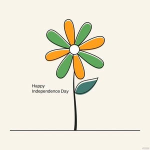 Flower India Independence Day Clipart