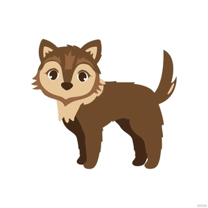 Cute Wolf clipart