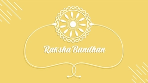 Yellow Raksha Bandhan Background