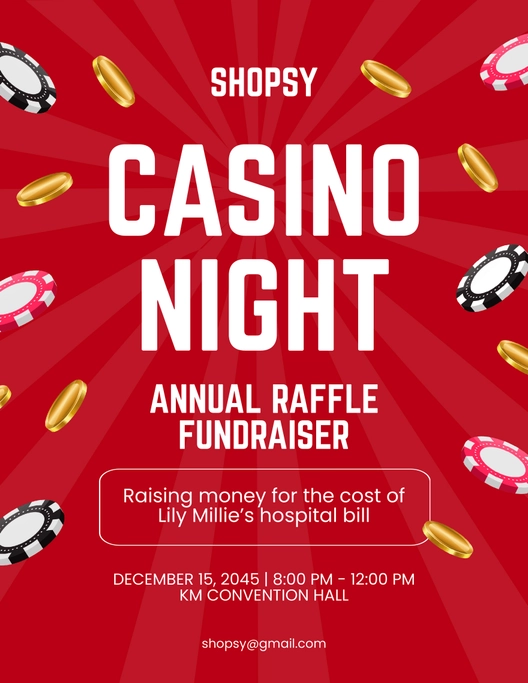Benefit Raffle Flyer Template