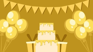 Birthday Gold Background