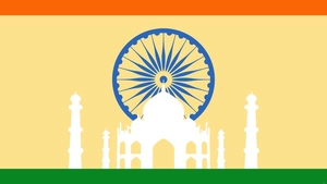 Simple India Independence Day Background