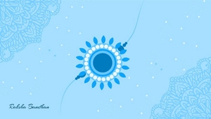 Blue Raksha Bandhan Background