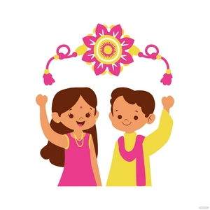 Cartoon Raksha Bandhan Clipart