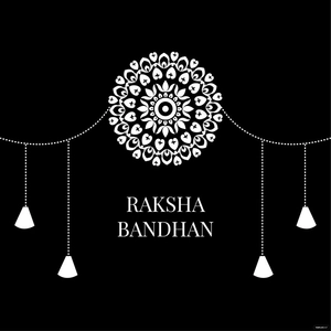 Black And White Raksha Bandhan Clipart
