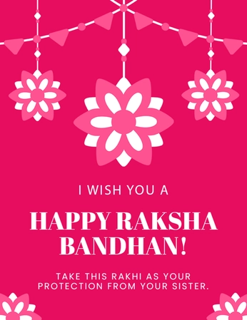 Rakhi Wishes Flyer Template