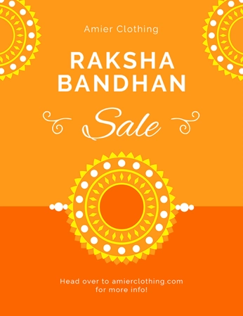 Raksha Bandhan Sale Flyer Template