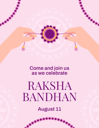 Creative Raksha Bandhan Flyer