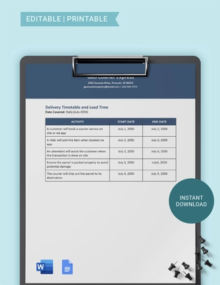 Timetable Template For Kids