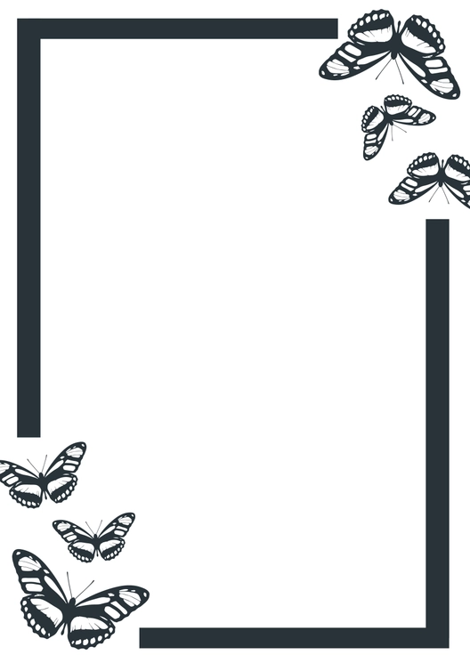 Butterfly Page Border