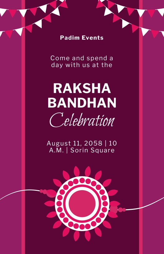 Raksha Bandhan Celebration Poster Template