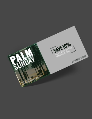 Palm Sunday Voucher Template