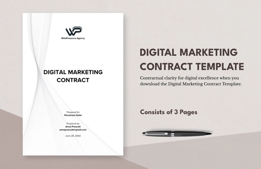 Digital Marketing Contract Template