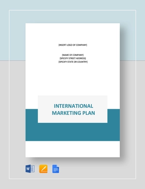 International Marketing Plan Template