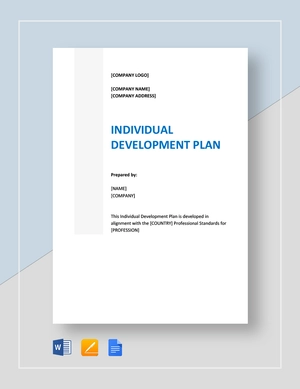 Individual Development Plan Template