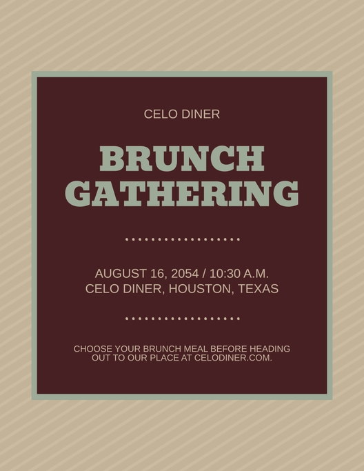 Vintage Brunch Flyer