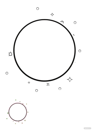 Glitter Circle Coloring Page