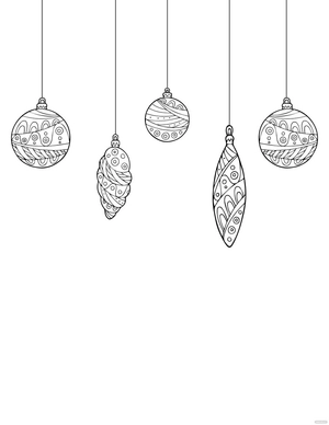 Christmas Ornament Coloring Page