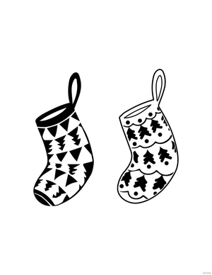Christmas Stocking Coloring Page